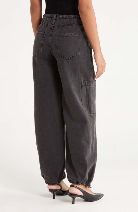Mirage Drawstring Hem Jeans