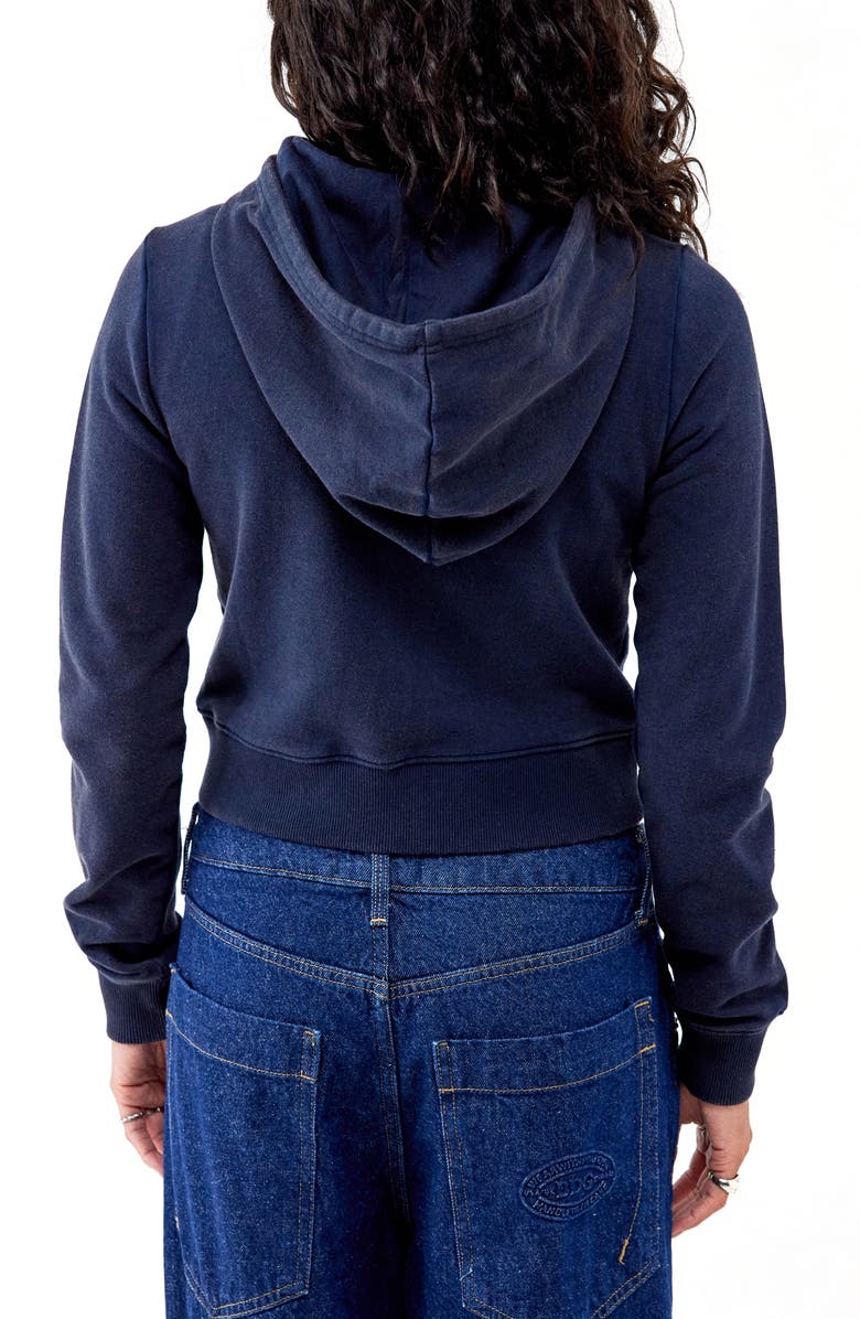 BDG Urban Outfitters Shrunken NYC Appliqué Zip Hoodie, Alternate, color, 