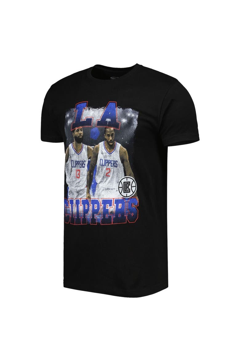 Unisex Stadium Essentials Kawhi Leonard & Paul George Black LA Clippers Player Duo T-Shirt, Alternate, color, Black