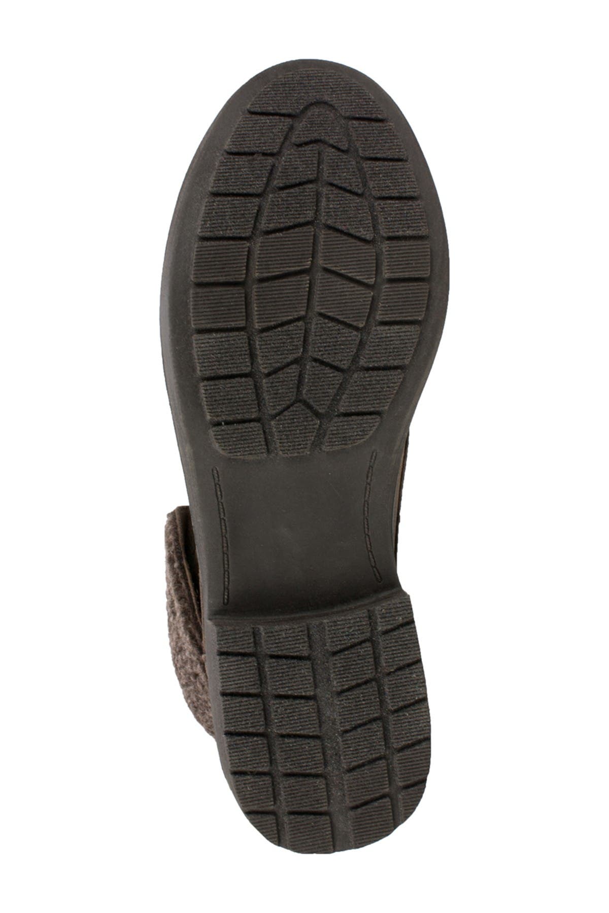 Duena Faux Shearling Trimmed Hiking Boot, Alternate, color, BROWN MULTI/FABRIC