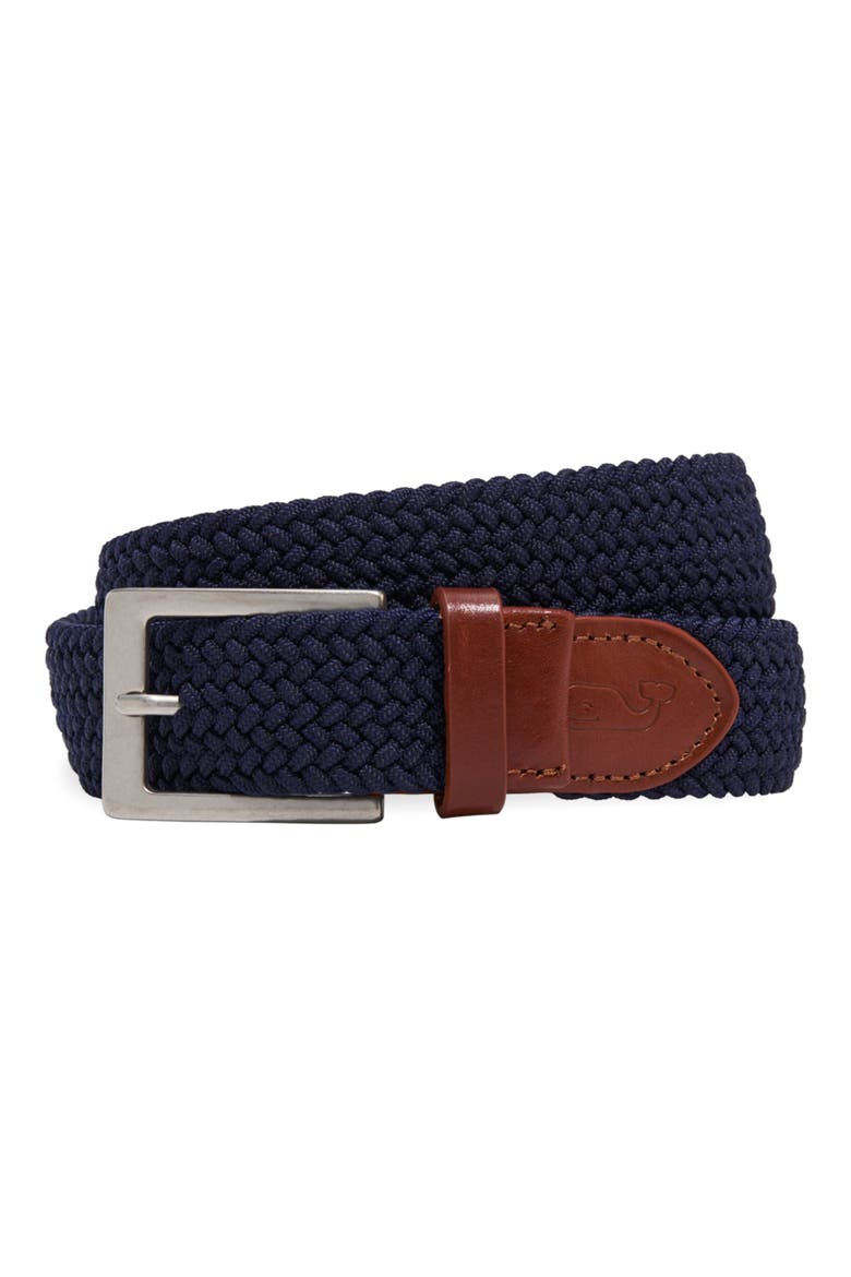 Kids' Woven Belt, Main, color, NAUTICAL NAVY