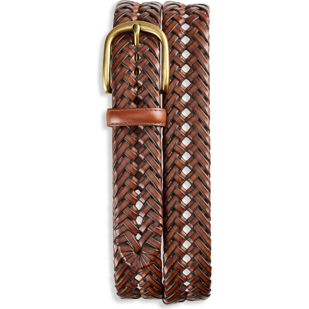 Oak Hill By Dxl Big & Tall Braided Belt In Brown