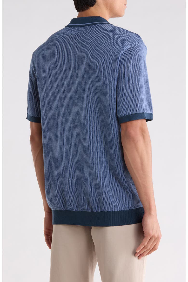 Tipped Cotton Polo, Alternate, color, MIDNIGHT/ NAVY