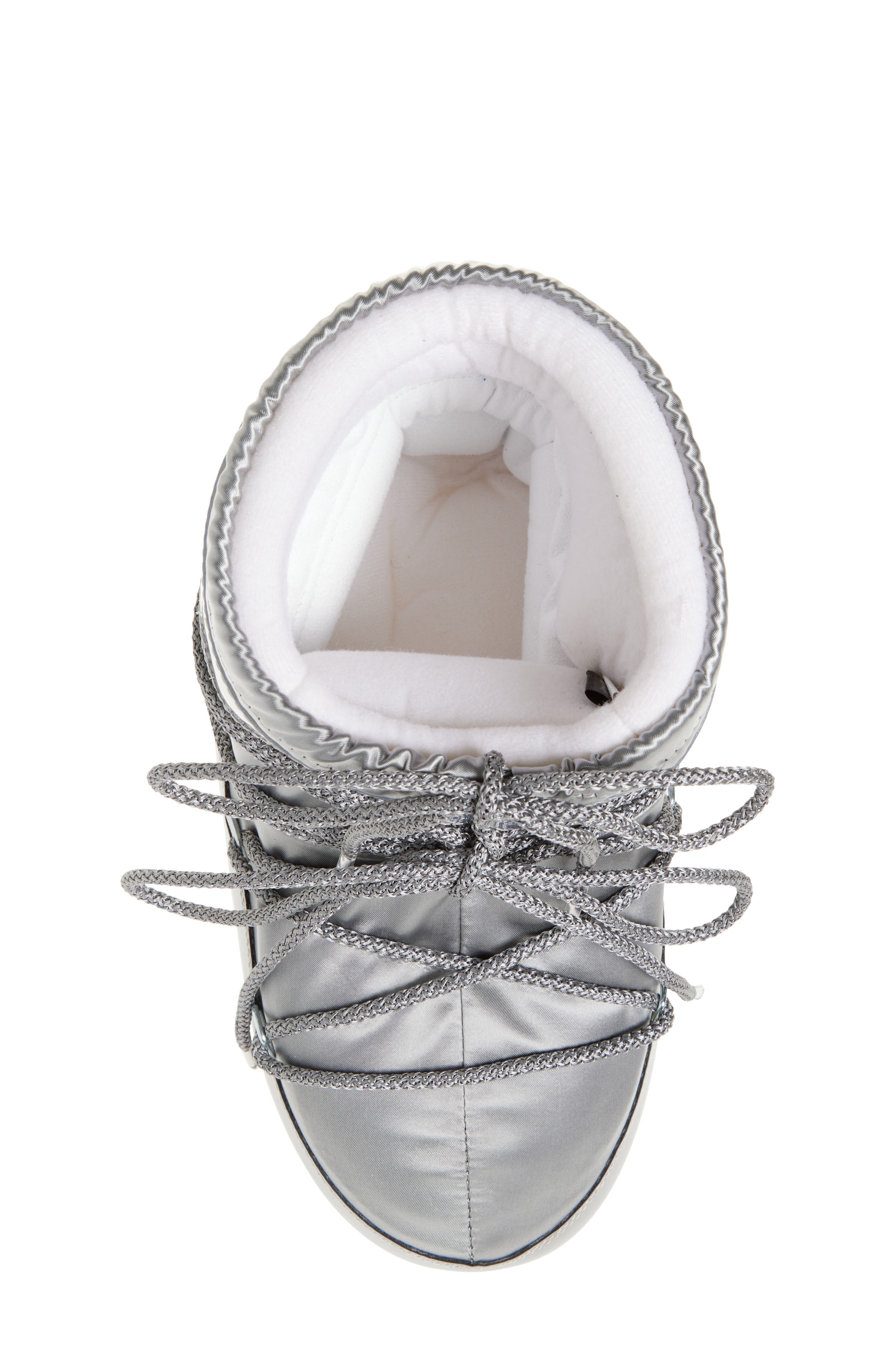 Moon Boot<sup>®</sup> Kids' Icon Low Glance Boot, Alternate, color, Silver