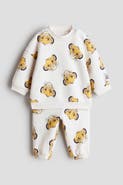 H&M 2-piece Printed Sweatshirt Set