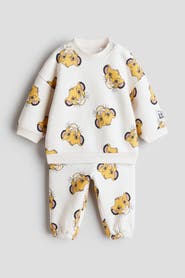 H&M 2-piece Printed Sweatshirt Set