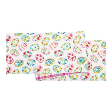 Easter Egg Charm 
Plaid Table Runner 14" x 72"