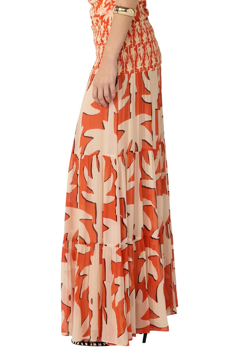 Dina Skirt, Alternate, color, HERITAGE PALM BIG BURNT ORANGE