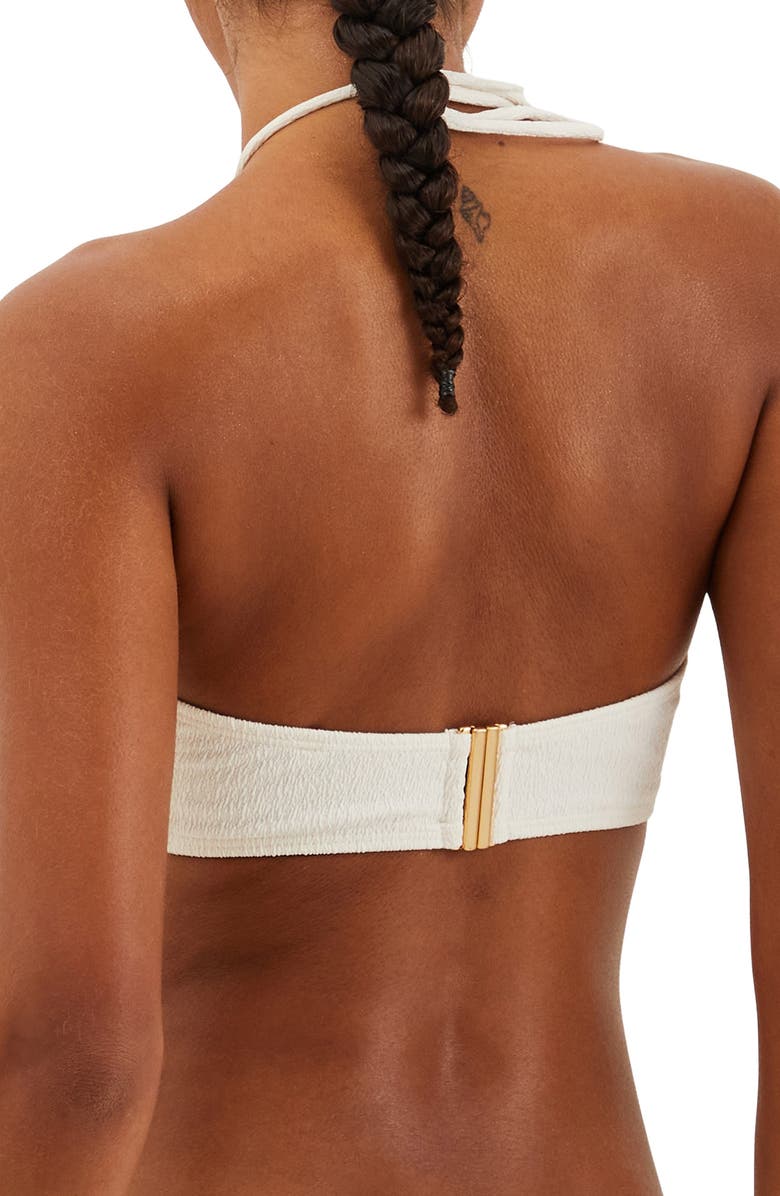 ViX Paula Hermanny Firenze Cleo Bandeau Bikini Top, Alternate, color, White