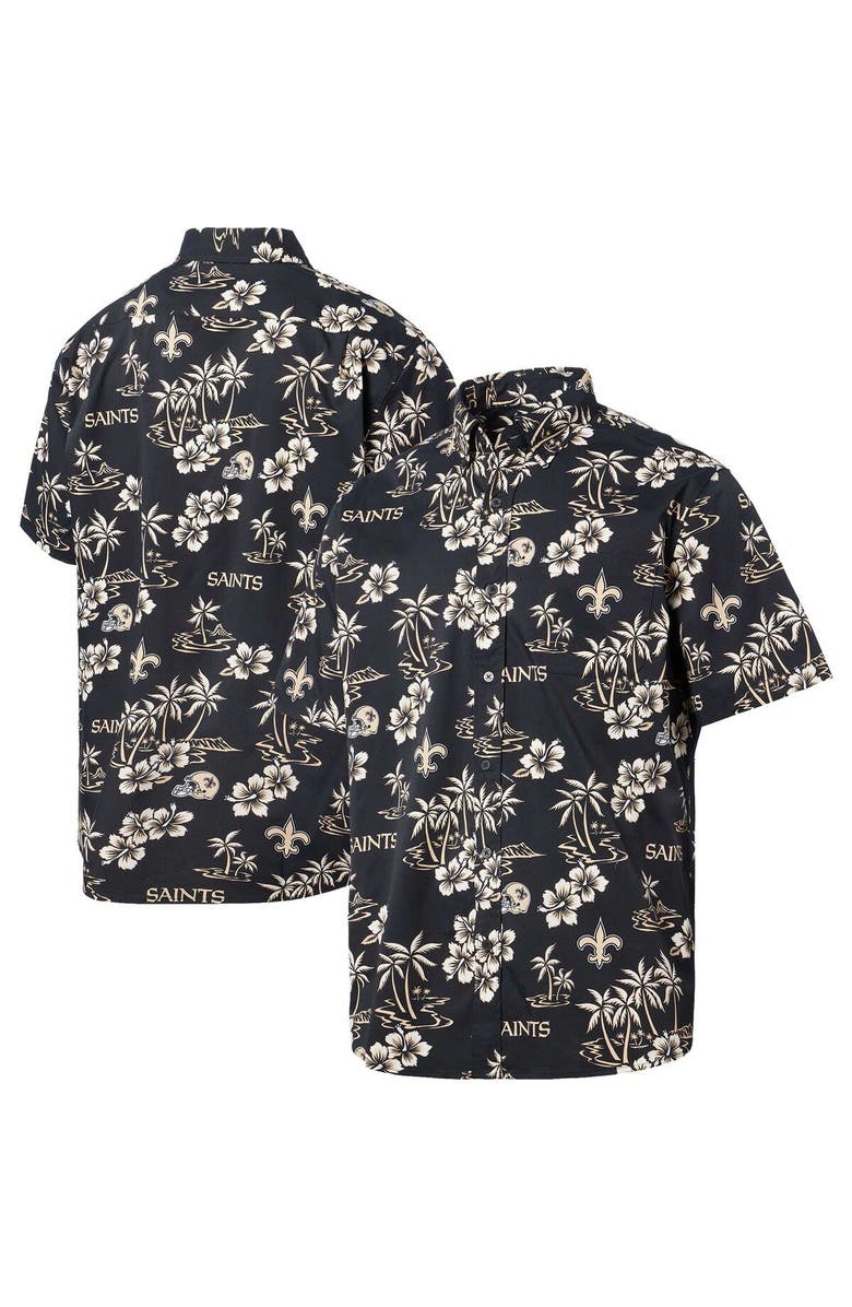 Reyn Spooner Men's Reyn Spooner Black New Orleans Saints Kekai Button-Up Shirt, Main, color, Black
