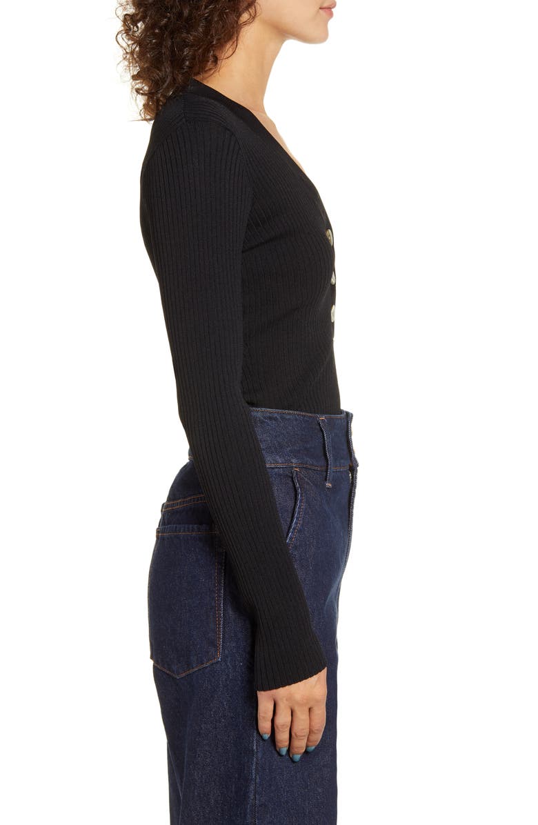 Nobody Denim Nolita Ribbed Long Sleeve Top, Alternate, color, 