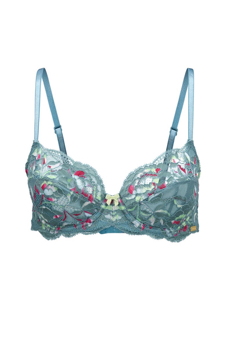 Adore Me Chelsi Unlined Demi Bra, Alternate, color, Light Blue
