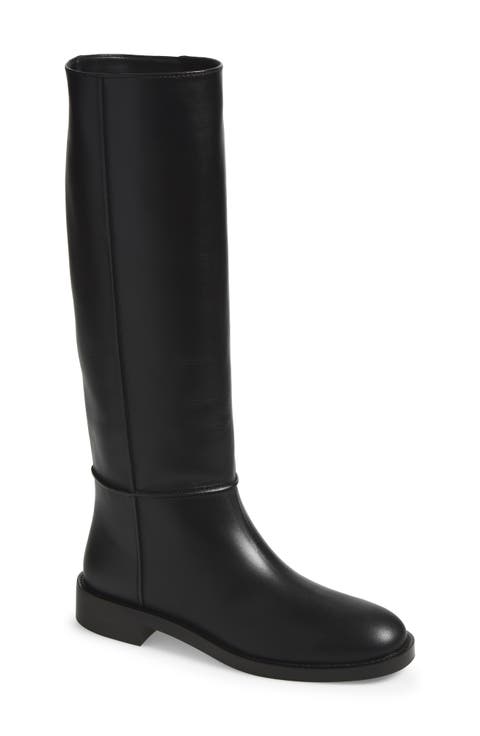 Étrier Leather Knee High Boot