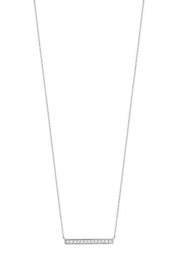 Carriere Jewelry Carrière Jewelry Diamond Bar Pendant Necklace In 14k White Gold