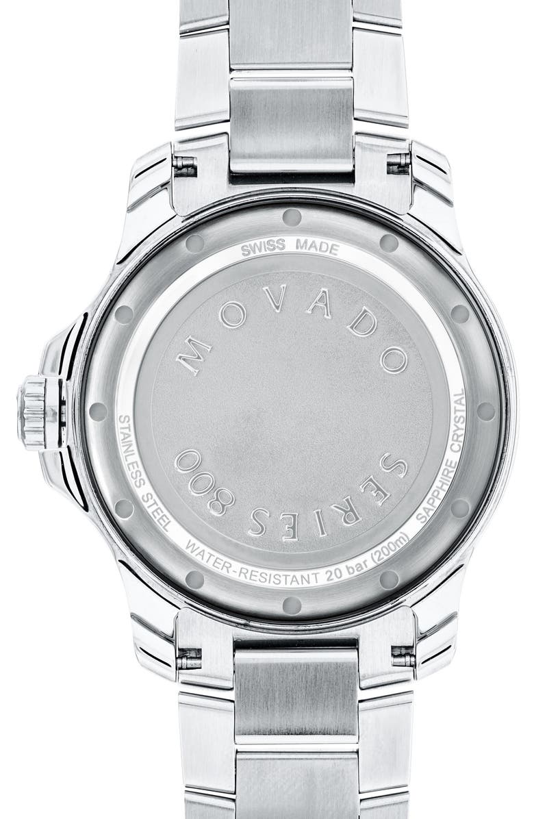Movado Series 800 Bracelet Watch, 40mm, Alternate, color,