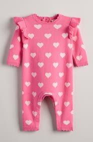 Nordstrom Heart Print Cotton Romper