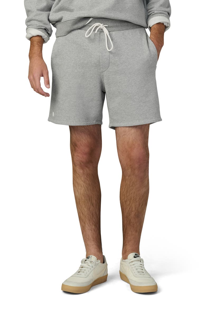 Bespoke Cotton Drawstring Shorts, Main, color, HEATHER GREY