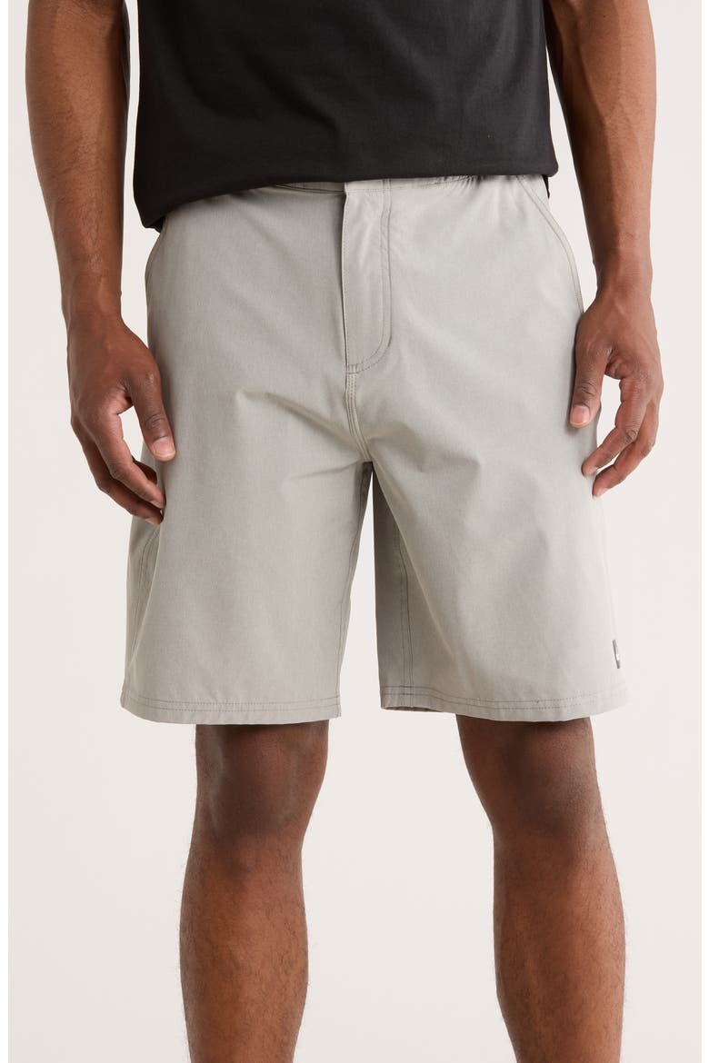 Waterman Suva Amphibian Hybrid Shorts, Main, color, LIGHT GREY HEATHER