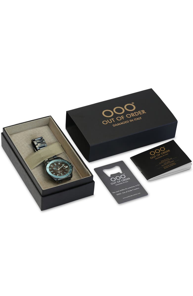 OUT OF ORDER Casanova Bracelet Watch, 44mm, Alternate, color, Turquoise And Brown