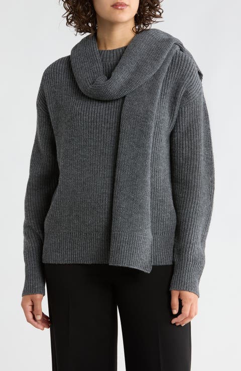 Scarf Neck Sweater