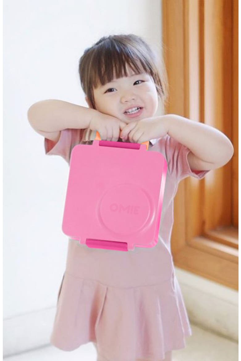 OmieBox Bento Lunch Box for Kids, Alternate, color, Pixie Pink
