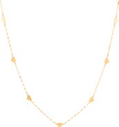 Frankie & Zoe Heart Station Necklace