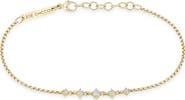 Zoë Chicco 14k Gold Graduated Diamond Chain Bracelet