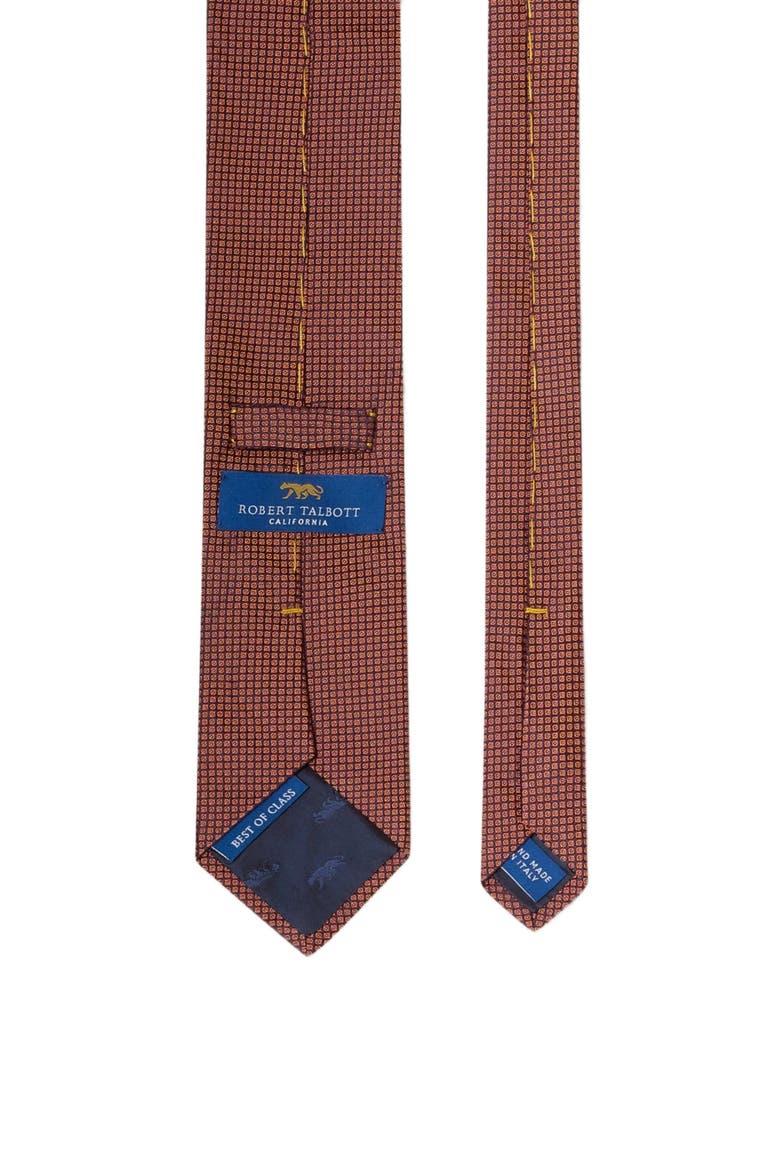 Robert Micro Neat Necktie, Alternate, color, Orange