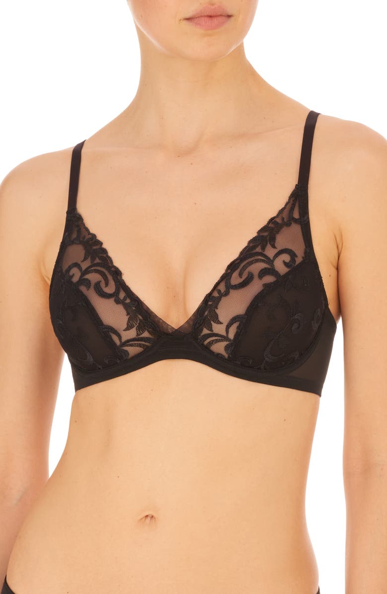 Natori Embellished Embroidered Lace Underwire Bra, Main, color, 