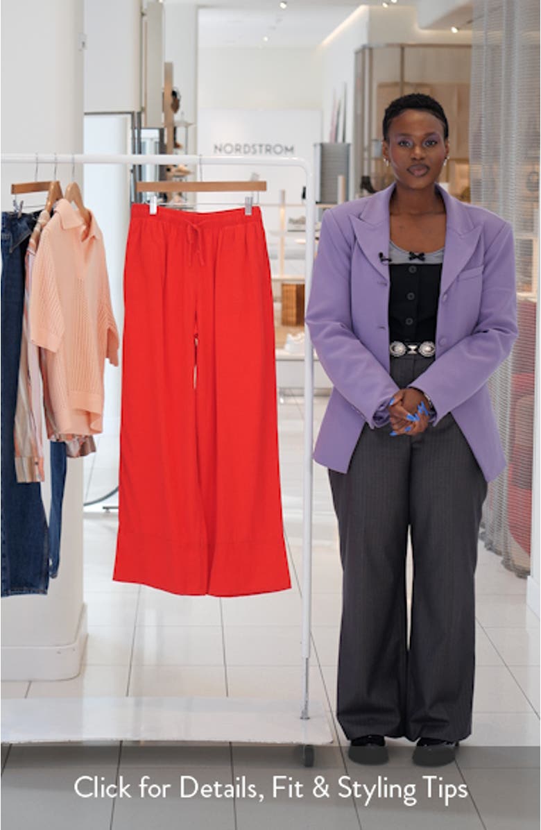 Linen Blend Straight Leg Pants, sales video thumbnail