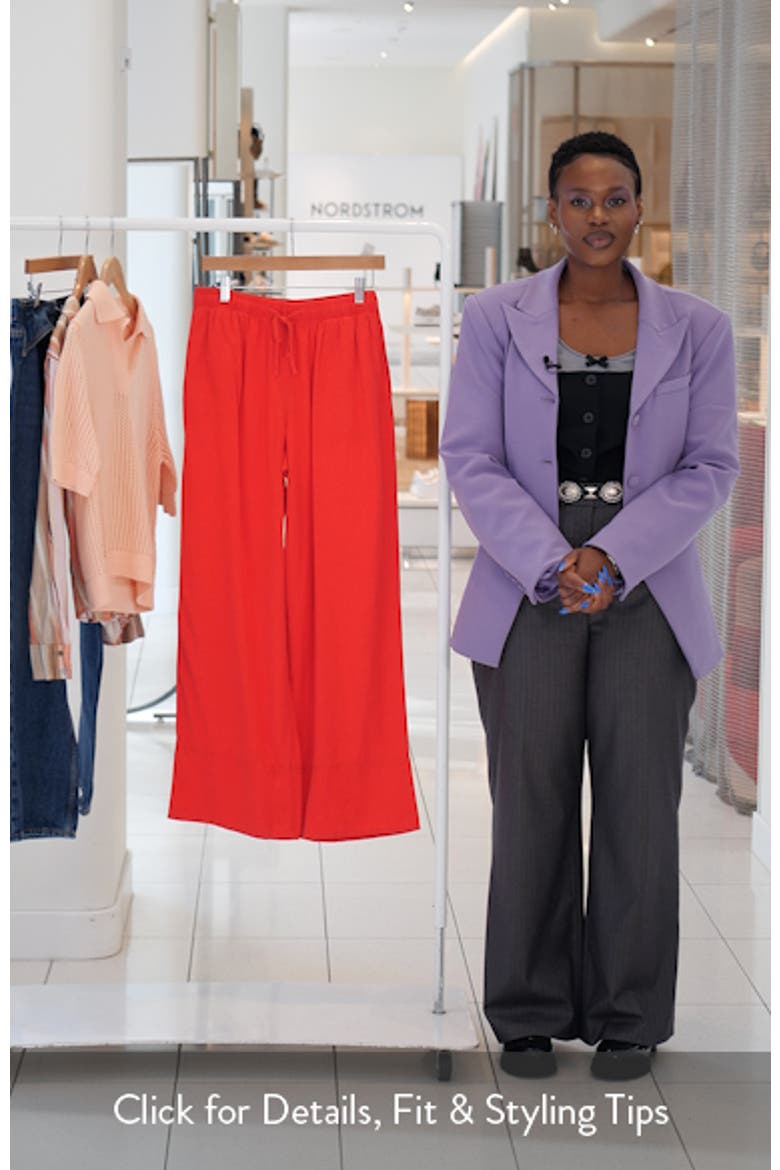 Linen Blend Straight Leg Pants video