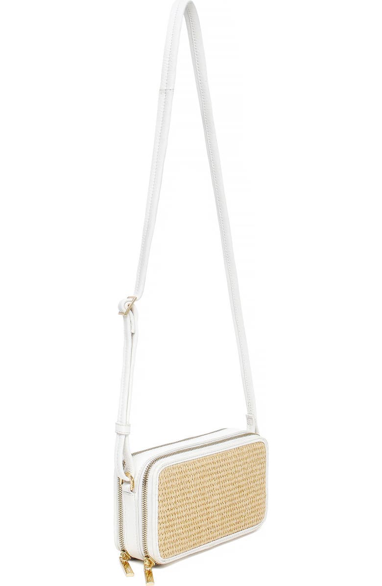 Thacker Riley Woven Crossbody Bag, Alternate, color, Natural/ White