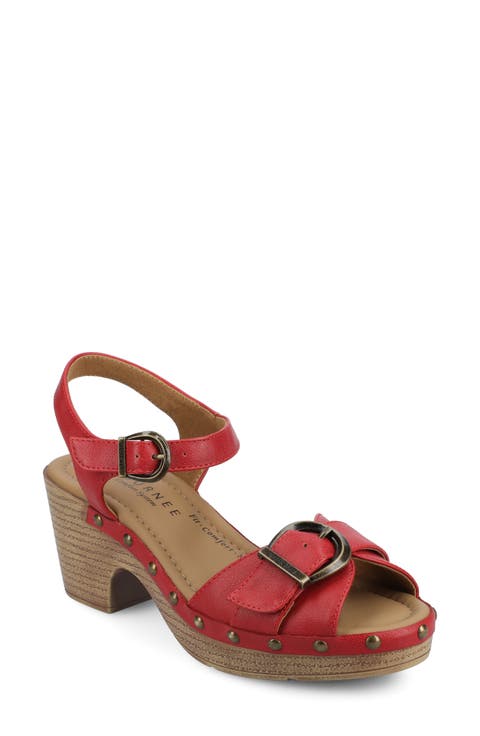Sisilia Ankle Strap Platform Sandal (Women)