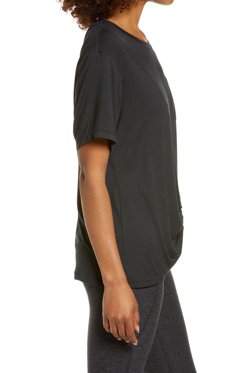 Zella Peaceful Knot Stretch Tencel<sup>®</sup> Modal T-Shirt, Alternate, color,