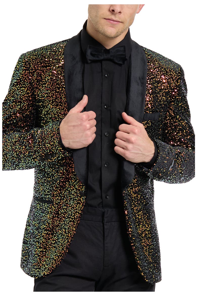 Amber Sequins Dinner Jacket, Alternate, color, SEQUINS MULTI