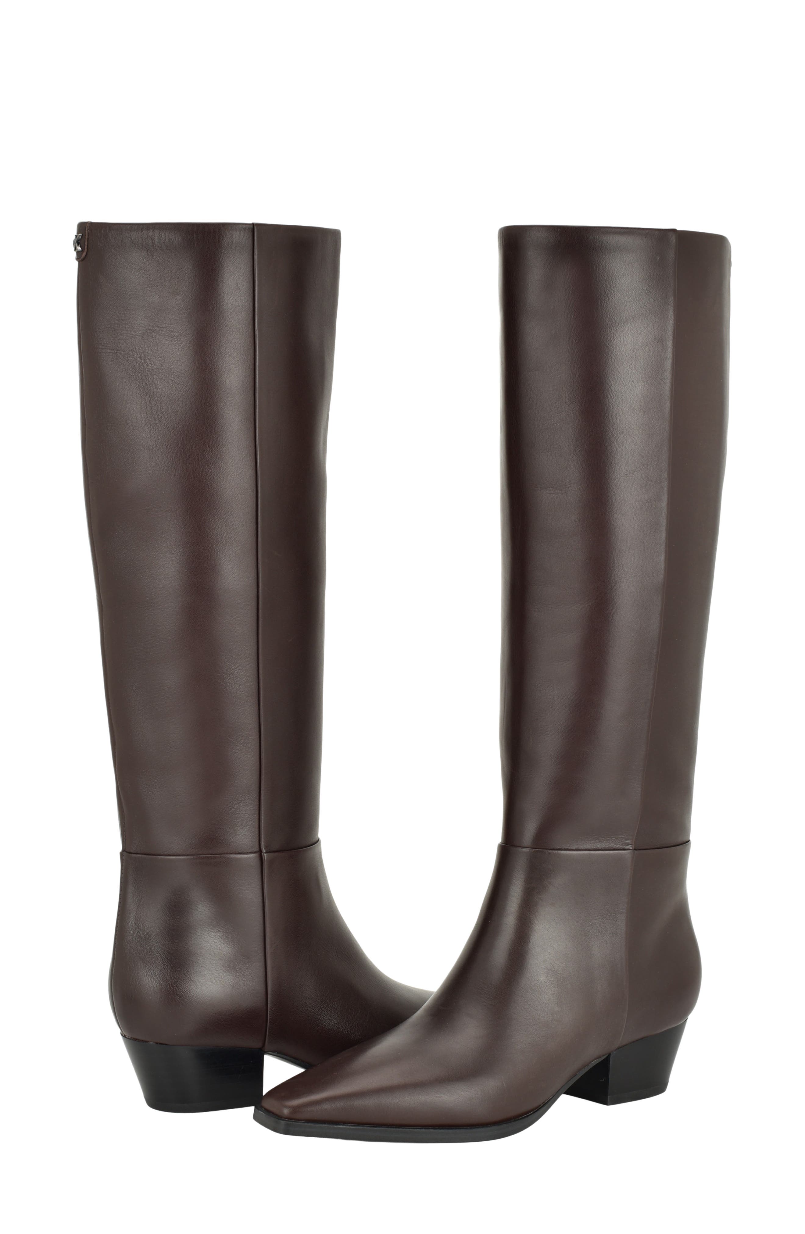 Varcey Knee High Boot, Alternate, color, DARK BROWN 201