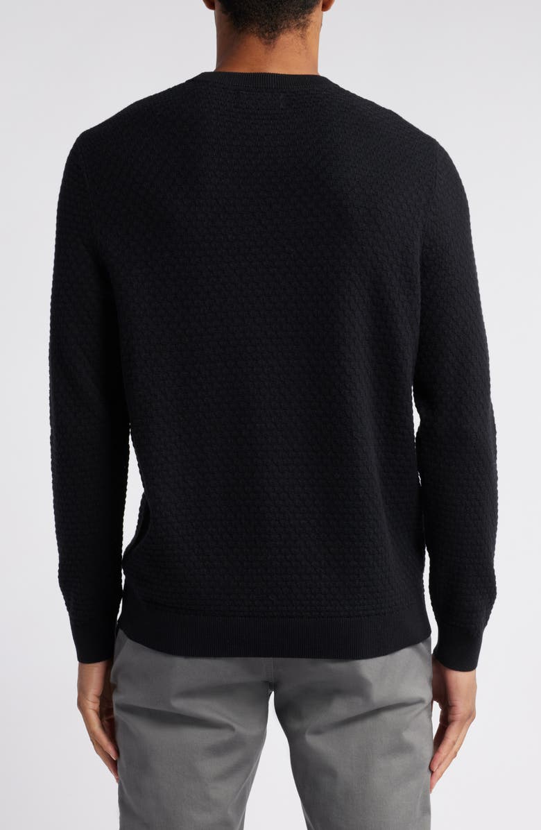 Nordstrom Tuck Stitch Pima Cotton Blend Sweater, Alternate, color, 