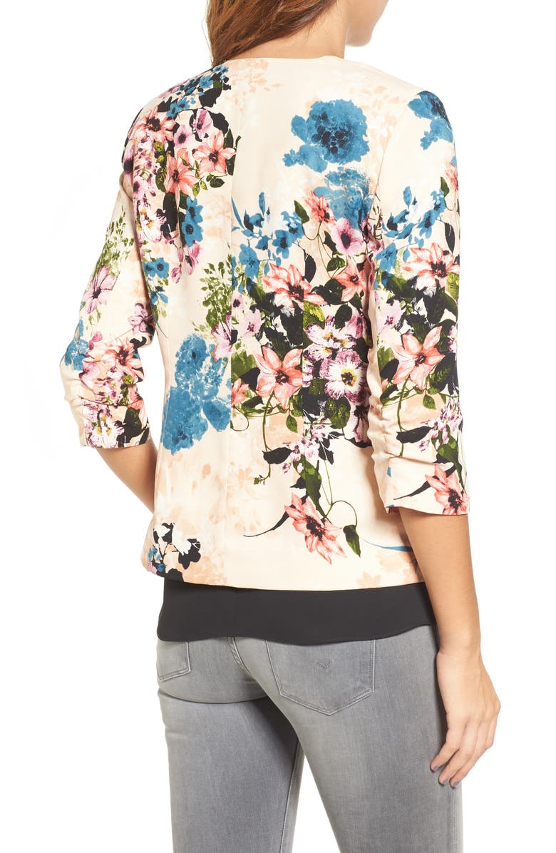 Chelsea28 Printed Blazer, Alternate, color, 