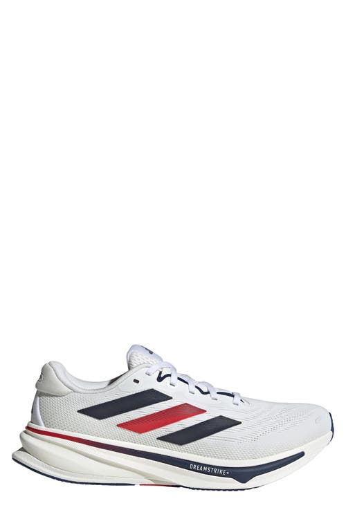 Adidas Originals Mens Adidas Supernova Rise 2 In White/dark Blue/pure Ruby