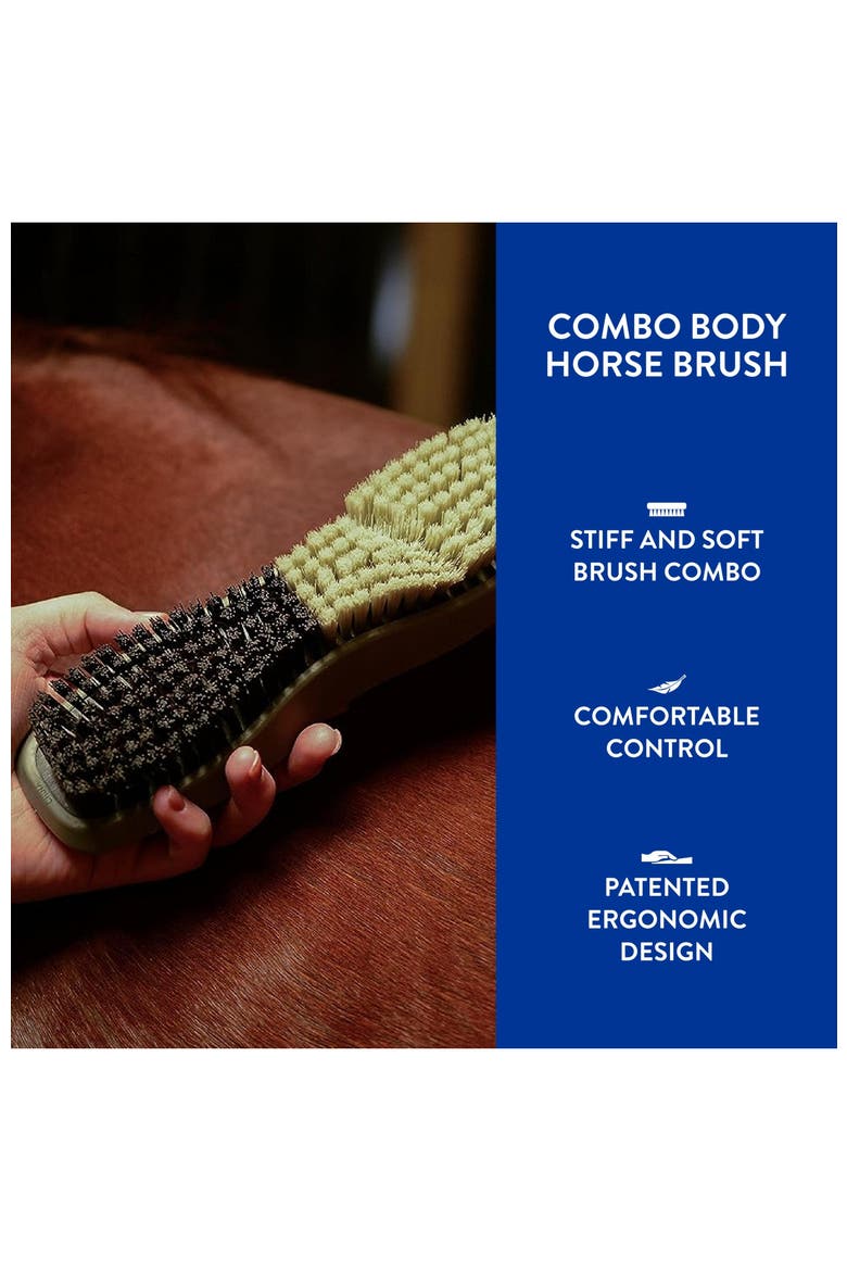 Equine Grooming Combo Body Horse Brush, Alternate, color, Black