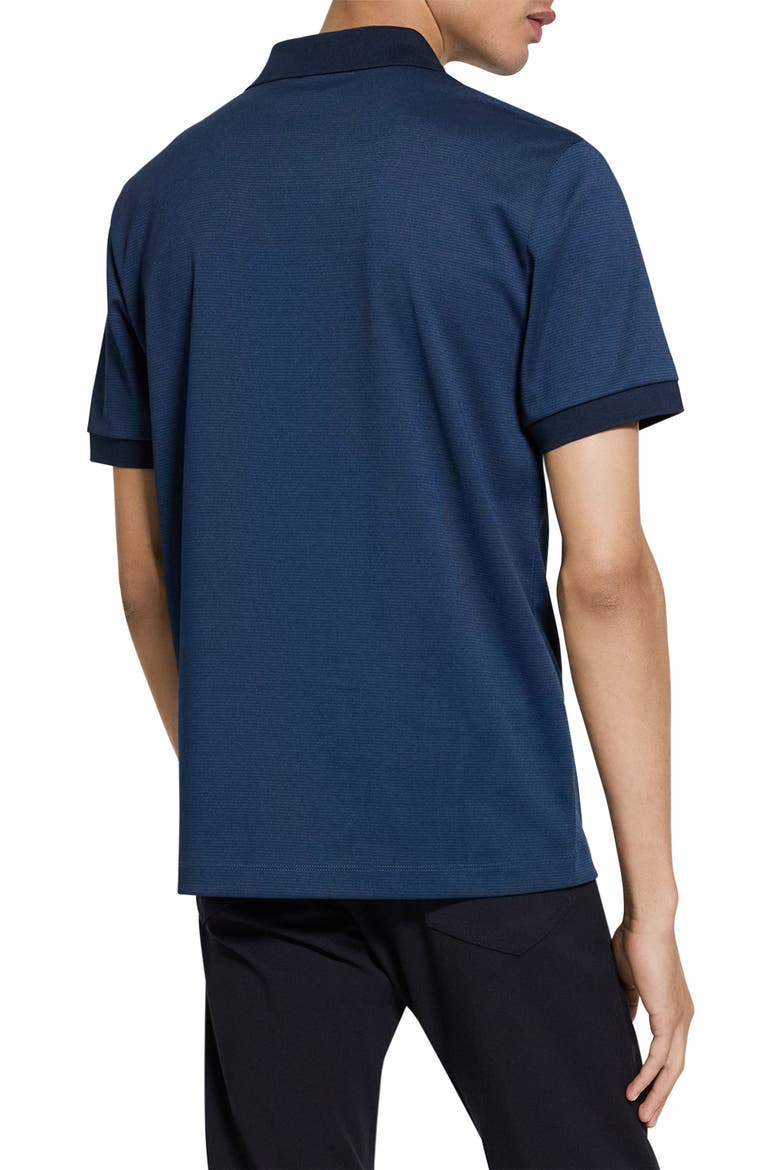 Geometric Jacquard Polo, Alternate, color, BALTIC MULTI
