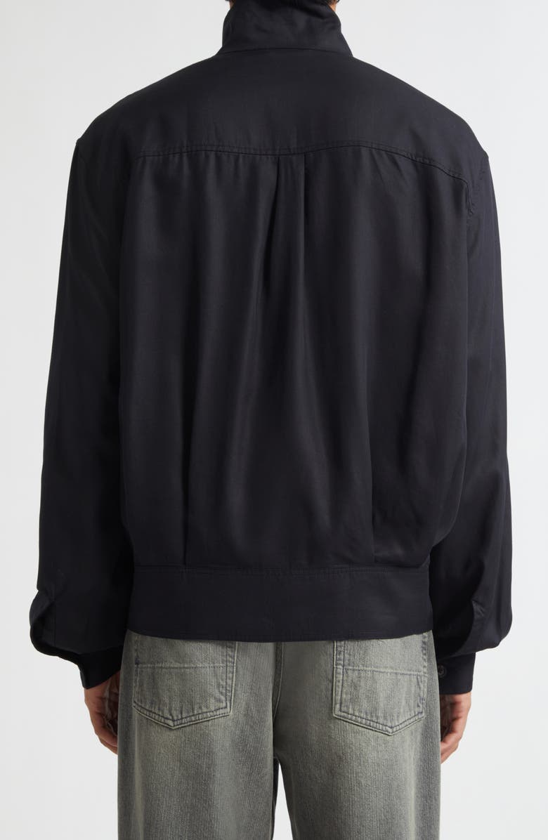 OUR LEGACY Mock Bomber Jacket, Alternate, color, Black Lyocell