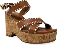 SHUSHOP Jada Ankle Strap Platform Wedge Sandal