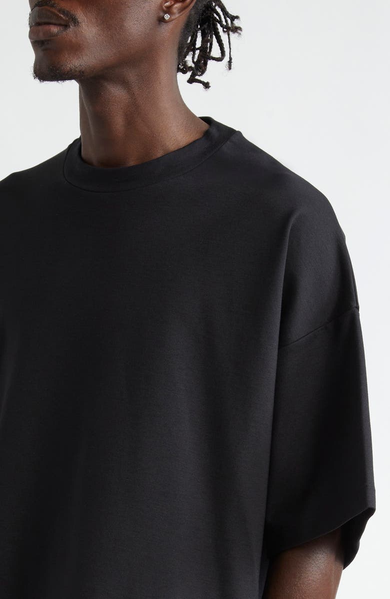 Fear of God Milano Jersey Crewneck T-Shirt, Alternate, color, Black
