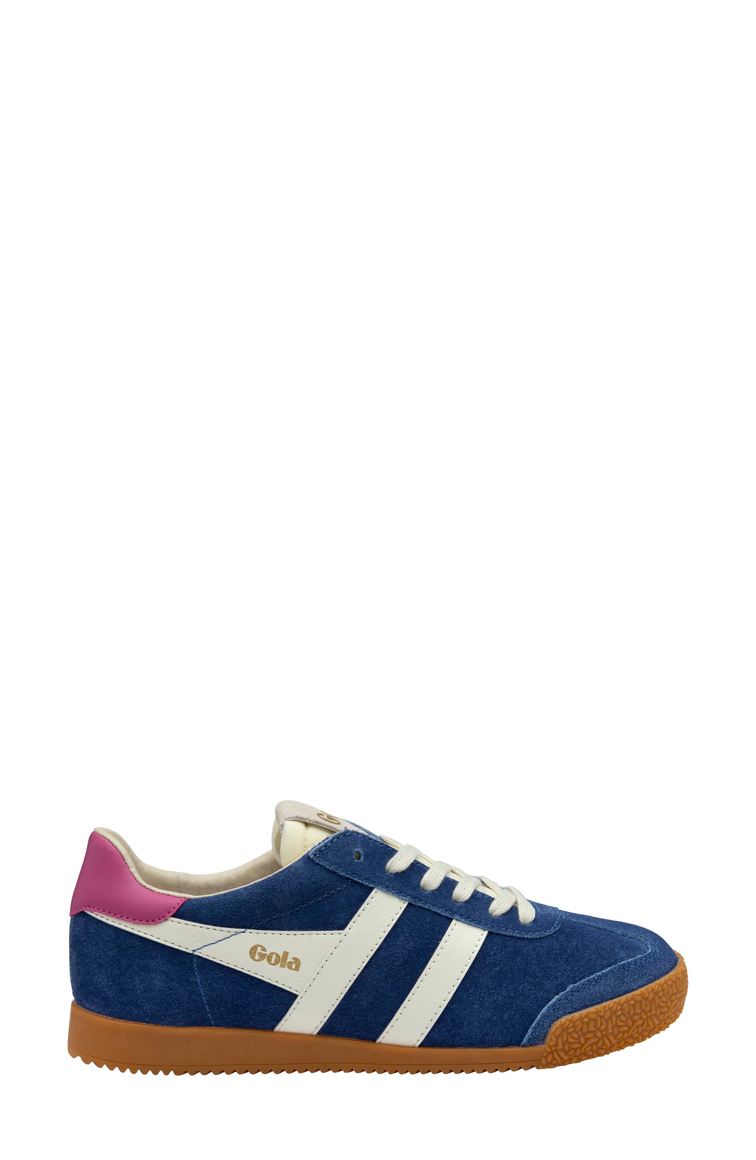 Elan Sneaker, Alternate, color, DARK BLUE/OFF WHITE/SHOCK PINK