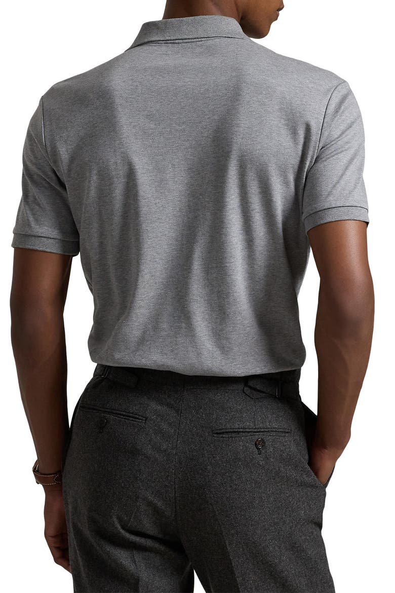 Pima Cotton Polo, Alternate, color, STEEL HEAT