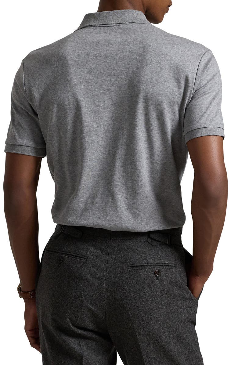 Polo Ralph Lauren Pima Cotton Polo, Alternate, color, Steel Heat