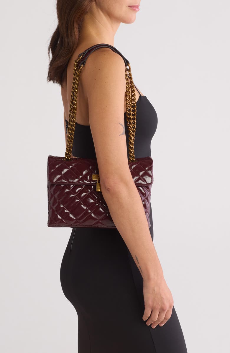 Kurt Geiger London Brixton Lock Leather Shoulder Bag, Alternate, color,