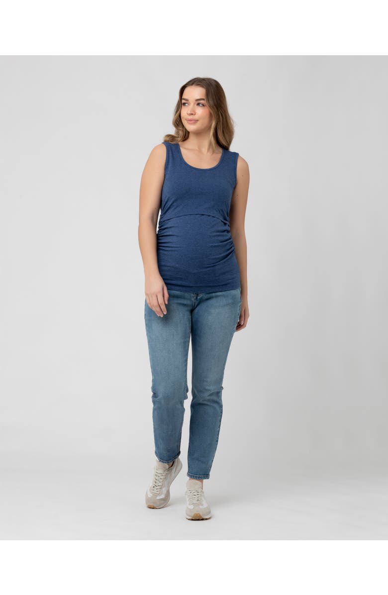 Ripe Maternity Organic Nursing Tank, Alternate, color, Denim Marle