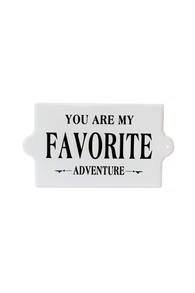 You Are My Favorite Adventure Sign, Main, color, White